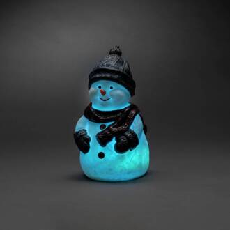 LED decoratie figuur Sneeuwpop, RGB, IP44 bont
