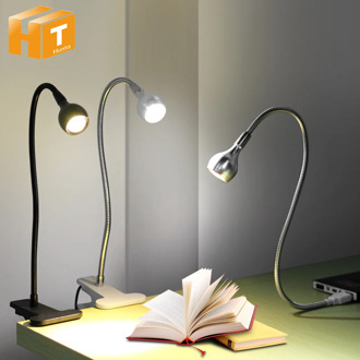 LED Desk Lamp with Clip 1W Flexible LED Reading Book Lamp USB Power Supply LED Night lights