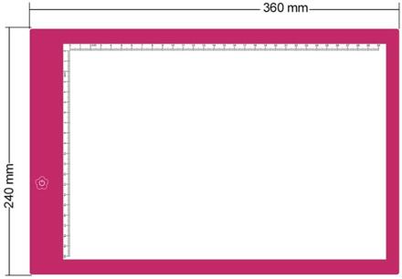 LED Diamant Schilderij A4/A5 Lightpad Tablet Ultradunne 3.5mm Pad gelden EU/UK/AU/ US/USB Plug Borduren la casa de papel serie roze 360x240x5mm