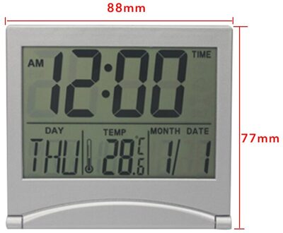 Led Digitale Projectie Wekker Temperatuur Thermometer Desk Tijd Datum Display Projector Kalender Usb Charger Tafel Led Klok 88x78mm