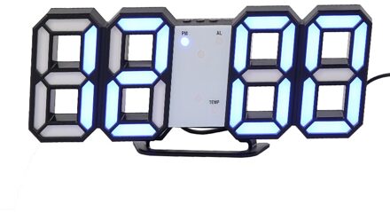 Led Digitale Wandklok Night Modus Helderheid Verstelbare Elektronische Tafel Klok Datum Temperatuur Automatische Backlight Tafel Klokken zwart