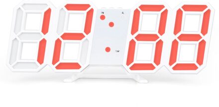 Led Digitale Wekker Backlight Snooze Mute Kalender Desktop Elektronische Bcaklight Tafel Klokken Desktop Klok oranje