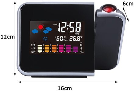 Led Digitale Wekker Horloge Tafel Elektronische Desktop Klokken Usb Wakker Fm Radio Tijd Projector Snooze Functie 2 Alarm 2 # B1