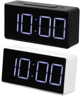 Led Digitale Wekker Met Usb-poort Snooze Tafel Klok Elektronische Klok Bureau Wekker Usb Timer Kalender °C- ℉ Thermometer zwart