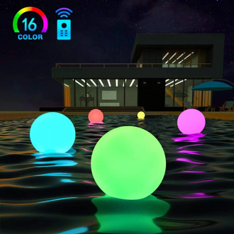 LED Dimmable Large Floating Pool Lights Ball, Night Light with Remote, Rechargeable and Waterproof, Perfect for Indoor/Outdoor