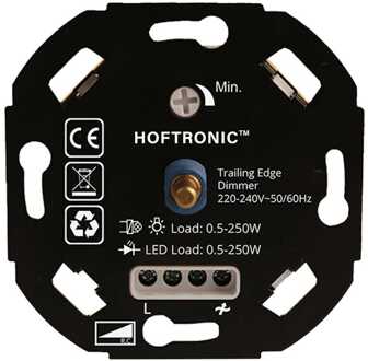 LED dimmer - 0.5-250 watt - Geschikt voor fase afsnijding - Universeel