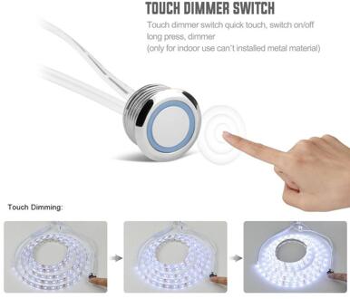 Led Dimmer 5V 12V 24V Touch Sensor Schakelaar Knop Controle Traploos Dimbare Voor 5050 3528 Led strip Bed Closet Kast