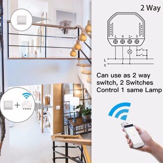 LED Dimmer DIY Smart WiFi Licht Smart Leven/Tuya APP Afstandsbediening 1/2 Weg Schakelaar, werkt met Google Alexa Echo Thuis 1stk