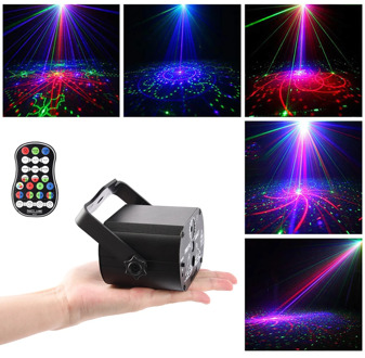Led Disco Light Stage Lights Voice Control Music Laser Projector Lights 60 Modes RGB Effect Lamp For Party Show with Controller