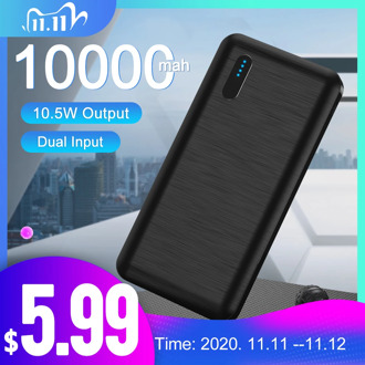 LED Display 10000mAh Powerbank Portable Charger Quick External Battery Power Bank For iPhone Xiaomi Mi 9 iPhone USB Type C Power