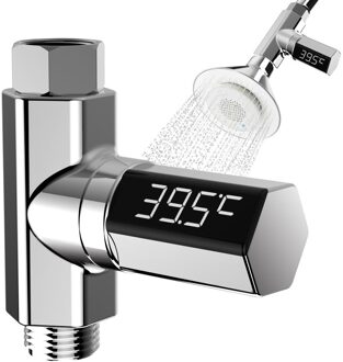 Led Display Celsius Water Temperatuur Meter Plastic 360 Graden Rotatie Elektriciteit Douche Thermometer