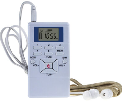 Led Display Digitale Fm Radio Mini Speaker Draagbare Ontvanger Display Dual Channel Enkele Band Muziek Speler zwart