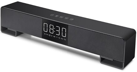 Led Display Soundbar Bedrade Draadloze Bluetooth Speaker Bass Subwoofer Home Theater Wekker Tv Soundbar Ondersteuning Aux Tf Usb
