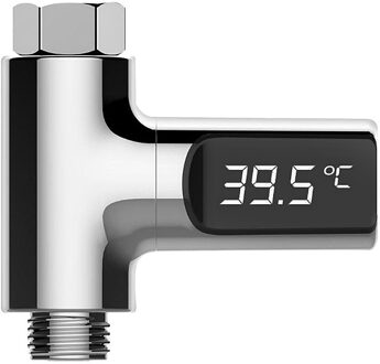 LED Display Thuis Water Douche Thermometer Flow Zelf-Genererende Elektriciteit Water Temperatuur Meter Monitor Voor Baby Care