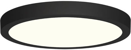 LED Downlight - 18W - Natuurlijk Wit 4200K - Mat Zwart - Opbouw - Rond - Aluminium - Ø225mm