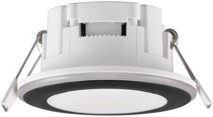 LED downlight Argus RGBW afstandsbed. Ø8cm zwart mat zwart