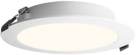 LED downlight ECO - inbouwspot - mini LED paneel - 3 Watt 155 lumen - Rond - 2700K warm wit - diameter 100mm - plat 25mm