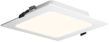 LED Downlight ECO - inbouwspot vierkant - mini LED paneel - 9 Watt 820 lumen - 2700K warm wit - 145x145mm - plat 25mm