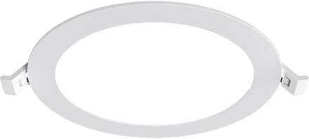 LED Downlight Inbouwspot Dimbaar - Brinton Thin - 12W 1120lm 120° Bundelhoek - Helder/Koud Wit 6500K - IP40 - Rond - Wit - Ø170mm Buitenmaat - Ø150mm Zaagmaat