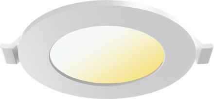 LED Downlight Inbouwspot Dimbaar - Brinton Thin - 4W 280lm 120° Bundelhoek - Aanpasbare Lichtkleur 3000K-4000K-6500K - IP40 - Rond - Wit - Ø85mm Buitenmaat - Ø70mm Zaagmaat Helder/Koud wit;Warm wit;Natuurlijk wit
