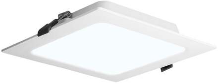 LED downlight - inbouwspot vierkant - 18W - 1820 lm - 6500K Daglicht wit - IP20 - 220x220mm