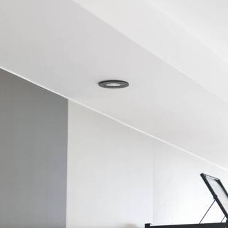 LED downlight Jyra, zwart, 2.700K