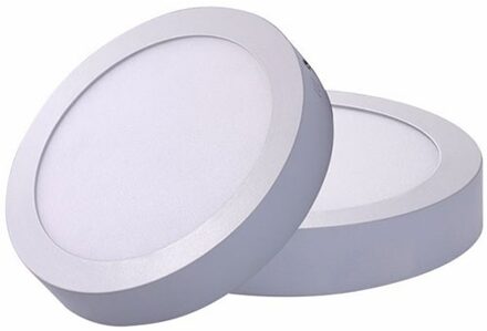 LED Downlight - Opbouw Rond 12W - Natuurlijk Wit 4200K - Mat Wit Aluminium - Ø170mm