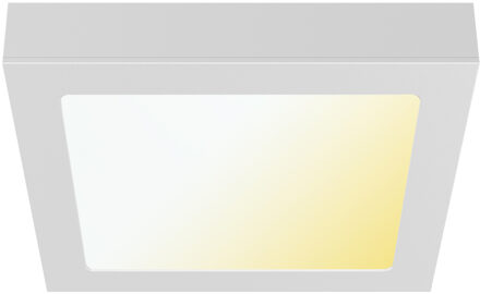 LED Downlight Opbouwspot - LED Paneel Slim - Brinton Thin - 24W 2400lm 120° Bundelhoek - Aanpasbare Lichtkleur 3000K-4000K-6500K - IP40 - Vierkant - Wit - 272x272mm Helder/Koud wit;Warm wit;Natuurlijk wit