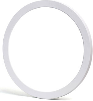 LED Downlight Pro - Aigi Foka - Inbouw/Opbouw - Rond - 24W - Helder/Koud Wit 6000K - Mat Wit - Kunststof