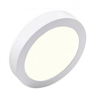 LED Downlight Pro - Aigi - Opbouw Rond 12W - Natuurlijk Wit 4000K - Mat Wit - Ø177mm