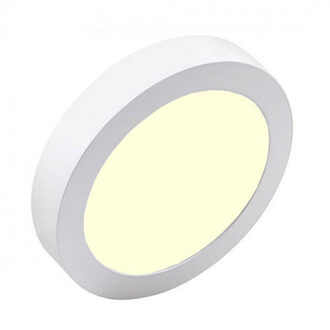 LED Downlight Pro - Aigi - Opbouw Rond 12W - Warm Wit 3000K - Mat Wit - Ø177mm