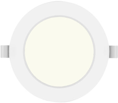 LED Downlight Pro - Aigi Trinko - Inbouw Rond 6W - Natuurlijk Wit 4000K - Mat Wit - Kunststof - Ø118mm