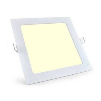 LED Downlight Slim - Aigi - Inbouw Vierkant 6W - Warm Wit 3000K - Mat Wit - 115mm