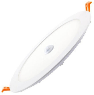 LED Downlight Slim - Facto Dury - PIR Bewegingssensor 360° + Dag en Nacht Sensor - Aanpasbare Vermogen - Aanpasbare Wit