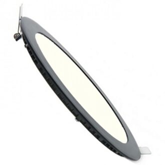 LED Downlight Slim - Inbouw - 3W - Dimbaar - Natuurlijk Wit 4200K - Rond - Mat Zwart - Aluminium - Ø90mm