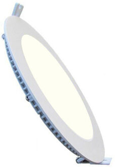 LED Downlight Slim - Inbouw Rond 6W - Natuurlijk Wit 4200K - Mat Wit Aluminium - Ø120mm