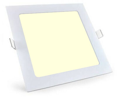 LED Downlight Slim Pro - Aigi - Inbouw Vierkant 12W - Warm Wit 3000K - Mat Wit - 165mm