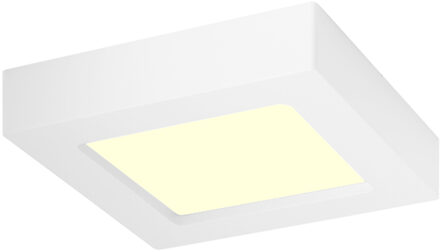 LED Downlight Slim Pro - Aigi Strilo - Opbouw Vierkant 6W - Warm Wit 3000K - Mat Wit - Kunststof