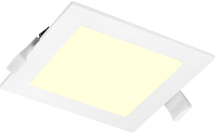 LED Downlight Slim Pro - Aigi Suno - Inbouw Vierkant 12W - Warm Wit 3000K - Mat Wit - Kunststof