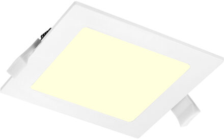 LED Downlight Slim Pro - Aigi Suno - Inbouw Vierkant 6W - Warm Wit 3000K - Mat Wit - Kunststof