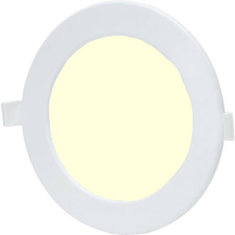 LED Downlight - Smart LED - Wifi LED - Slimme LED - Aigi Zumba - 12W - Warm Wit 3000K - Inbouw Rond - Mat Wit