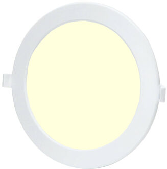 LED Downlight - Smart LED - Wifi LED - Slimme LED - Aigi Zumba - 18W - Warm Wit 3000K - Inbouw Rond - Mat Wit