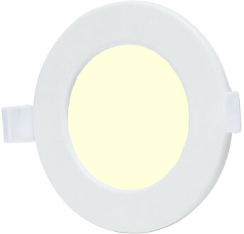 LED Downlight - Smart LED - Wifi LED - Slimme LED - Aigi Zumba - 6W - Warm Wit 3000K - Inbouw Rond - Mat Wit - Aluminium