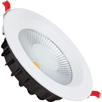 LED Downlight - Verona - Inbouw Rond 10W - Helder/Koud Wit 6400K - Mat Wit Aluminium - Ø120mm