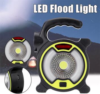 Led Draagbare Lantaarn Emergency Spotlight Werk Lamp Solar Verlichting Oplaadbare Schijnwerper Camping Tent Licht Kan Opladen Telefoons