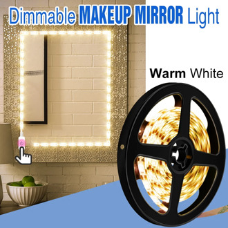 LED Dressing Table Vanity Light Dimmable 0.5 1 2 3 4 5M Makeup Mirror Light USB 5V Cosmetic Lamps Hollywood Wall Lamp Bathroom