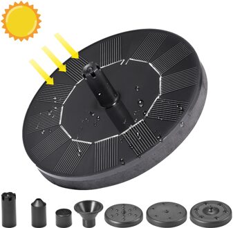 Led Drijvende Solar Fontein Tuin Fontein Zwembad Vijver Decoratie Zonnepaneel Powered Fontein Waterpomp Tuin Decoratie