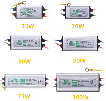 LED Driver 3000ma 10W 20W 30W 50W 100W Waterproof High Power Supply AC85-265V Input Electronic LED Driver Transformer
