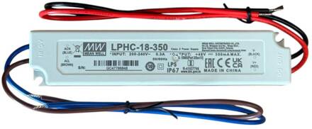 LED driver voor buitenlampen, 18 W, 350 mA, IP67 wit