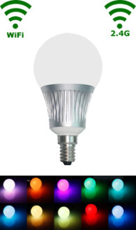LED E14 Bulb - 5W - RGBW - WiFi/RF Controlled - RGBW